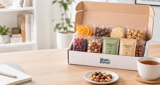 custom gift box on table