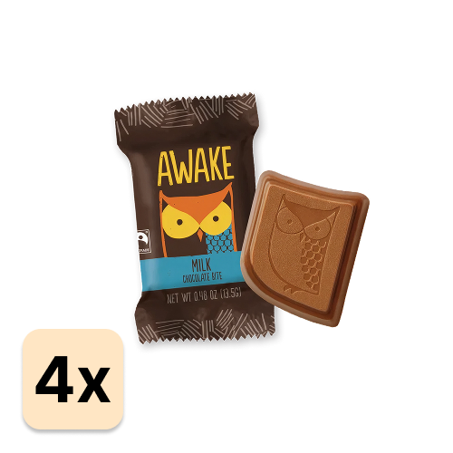 AWAKE Caffeinated Chocolate Bites x4