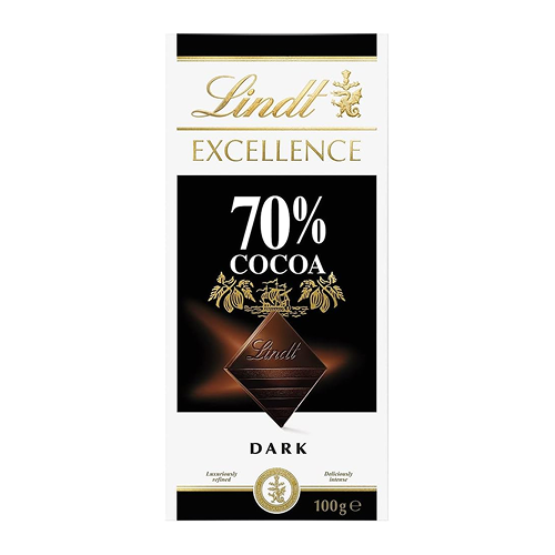 Lindt 70% Cacao Dark Chocolate Bar
