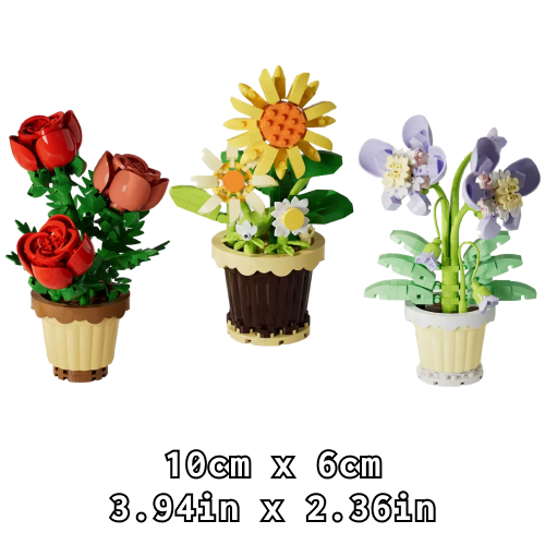 Mini Building Bricks - Flowers (1 random)